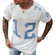 Men's Sport Lettering Jacquard Crew Neck Short Sleeve Sweater T-Shirt MTA1856C1X