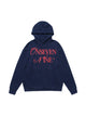 Basic Letter Print Fleece Hoodie