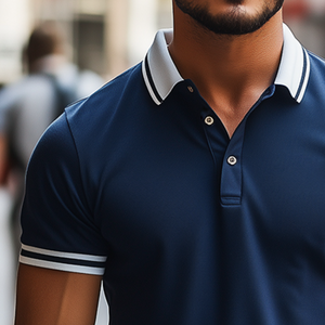 Atmungsaktives Retro-Kurzarm-Poloshirt für Herren