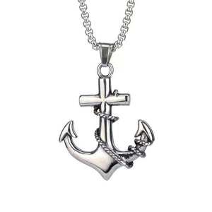 Vintage Casual Anchor Necklace