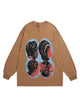 Hiphop Spoof Print Long Sleeve T-shirt