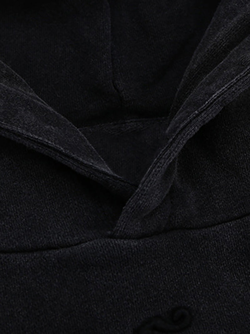 Washed Splicing Hoodie