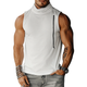 Stilvolles Slim Fit Tanktop aus Baumwolle für Herren mit Florkragen und Reißverschluss