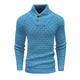 Lässiger Jacquard-Strickpullover mit Revers für Herren