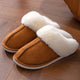 MEN&Women's Plush Warm Thick-soled Non-slip Thickened Cotton Slippers Loafers