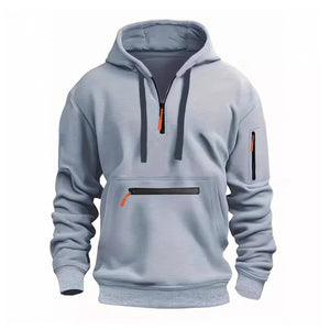 Men's Casual Multi-pocket Loose Sports Hoodie
