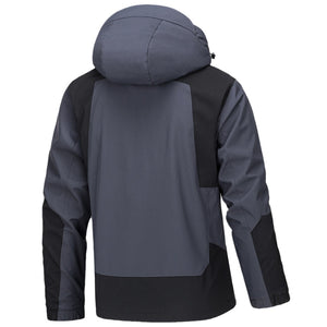 Abnehmbare Outdoor-Hardshell-Jacke mit Kapuze und wasserdichtem Dach