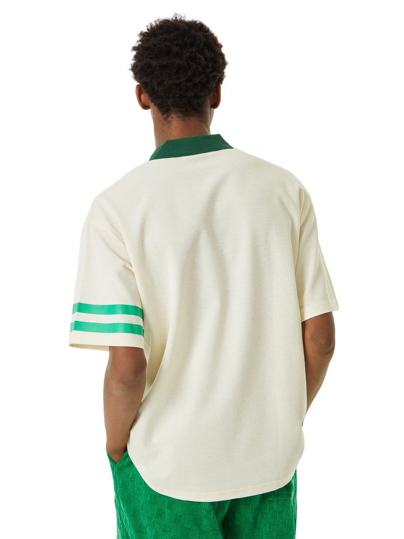 Letter Embroidered Polo Shirt