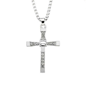 Casual Fashion Shiny Cross Necklace