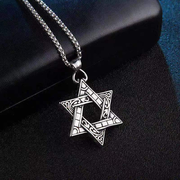 Retro Casual Six-pointed Star Necklace