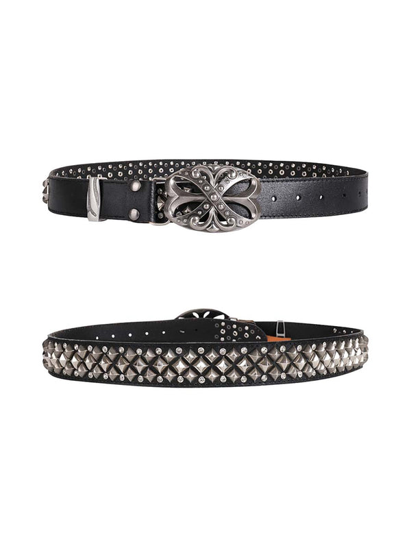 Retro Punk Rhinestone Belt