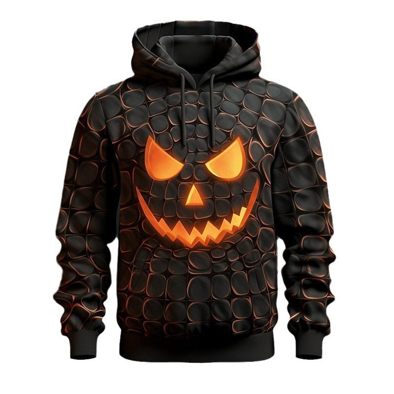 PUMPKIN PRINTED HALLOWEEN SERIES HOODIE