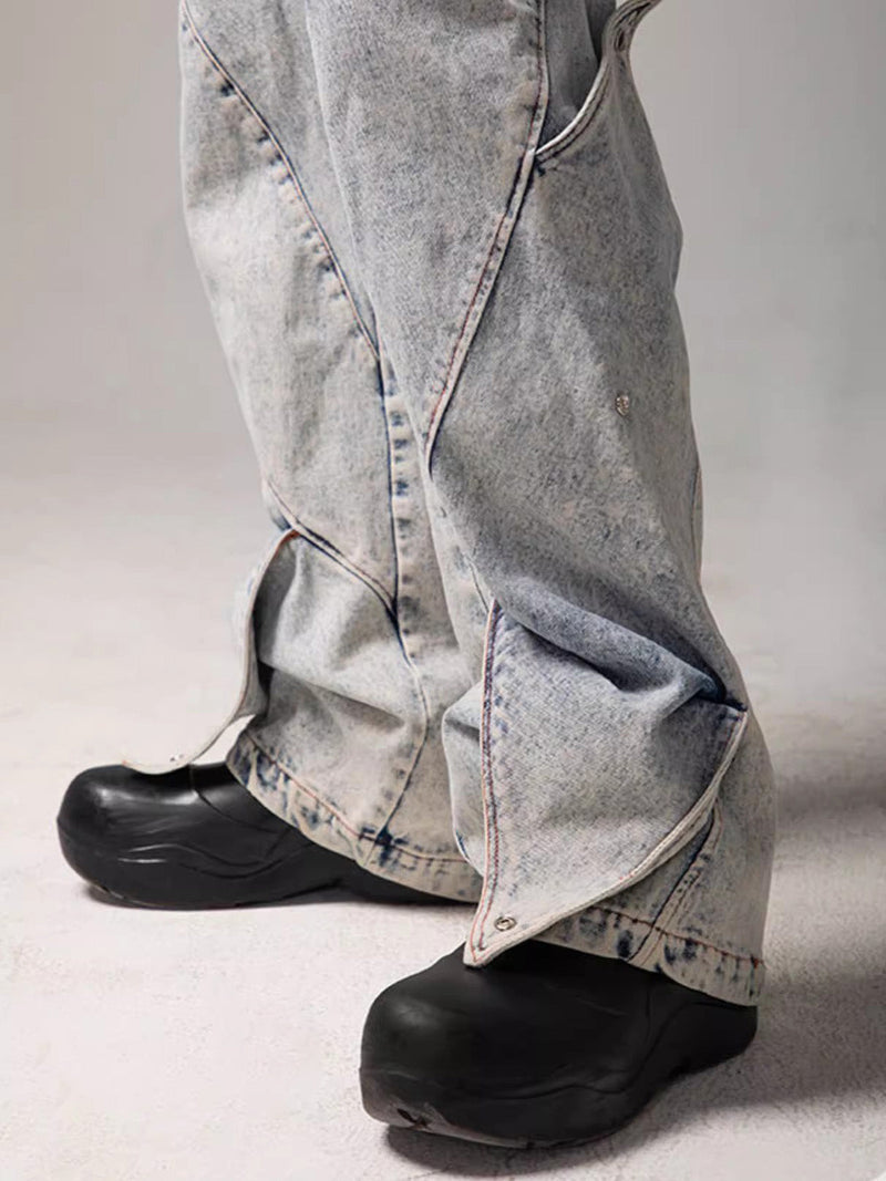 High Street Deconstructed Washed Jeans