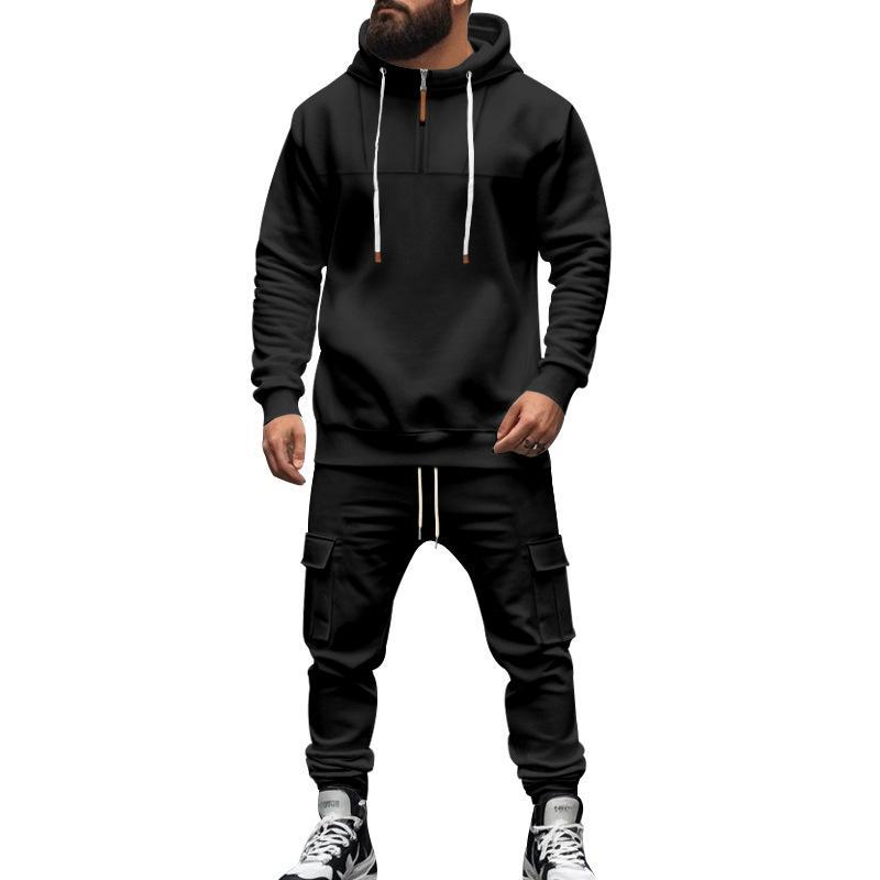 Lockeres Sport-Set aus Kapuzenpullover und Hose für Herren