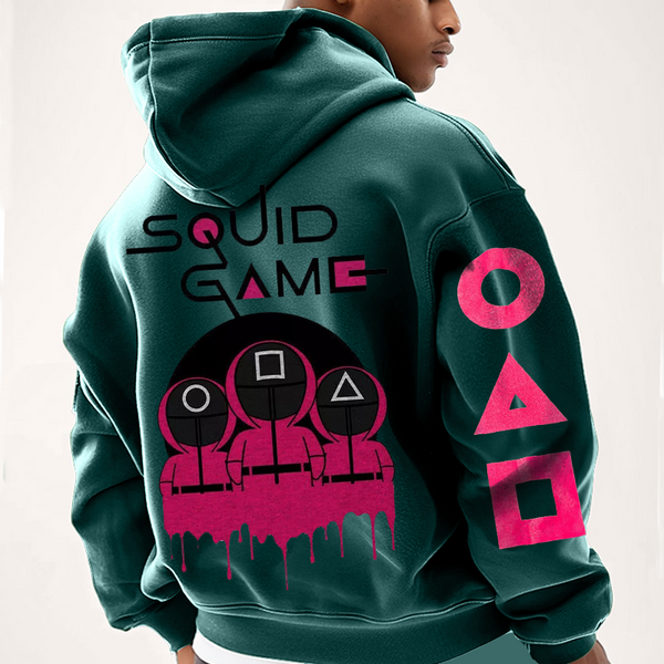 Unisex Oversizes 123 Squid Game 2 Print Streetwear Hoodie