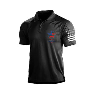 Poloshirt mit Raglan-Grafik und Memorial-Day-Print