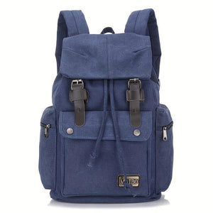 Retro-Outdoor-Rucksack aus Canvas mit großer Kapazität und mehreren Taschen für Herren