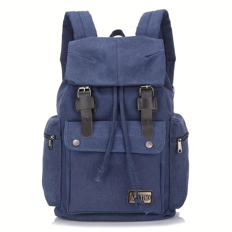 Men's Retro Outdoor Large Capacity Multi-Pocket Canvas Backpack