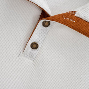 Lässiges Outdoor-Sweatshirt mit Stehkragen und Waffelmuster für Herren