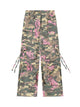 Floral Camouflage Multi Pocket Cargo Pants