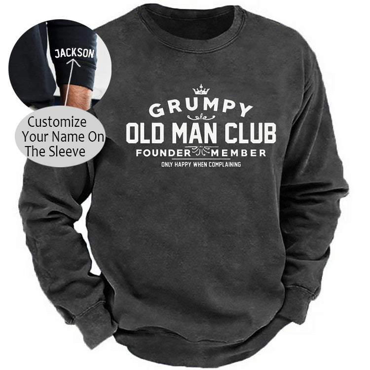 Grumpy Old Man Club COTTON Sweatshirt-Personalized