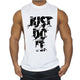 Men's Letter Print Sports Casual Sleeveless T-Shirt