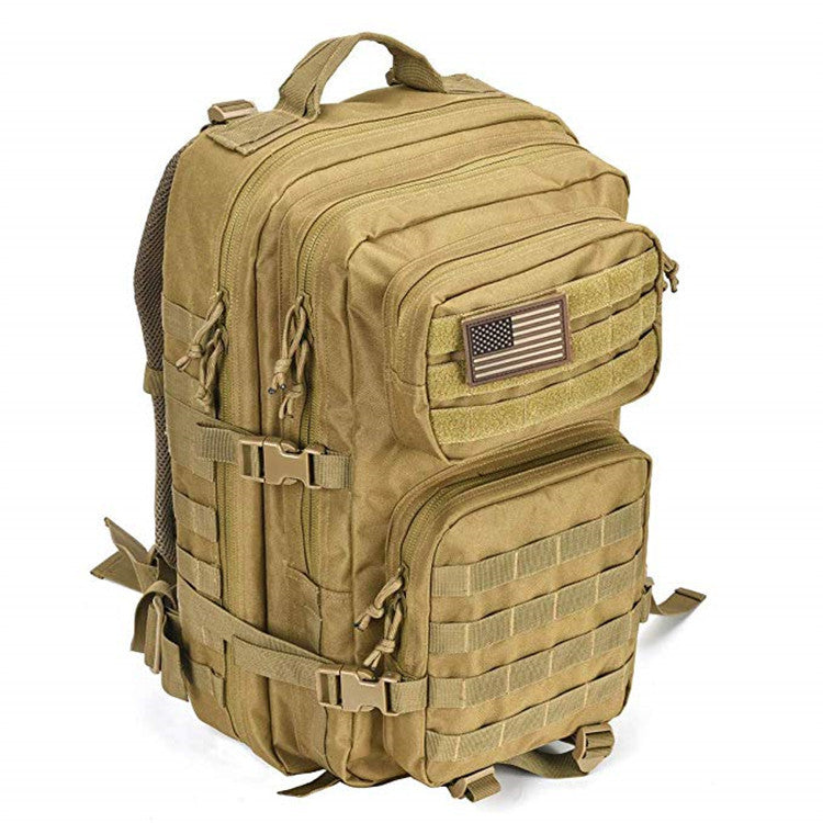 USA flag printing Outdoor 3P multi-functional 45L large-capacity tactical backpack camouflage field waterproof sports mountaineering backpack