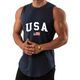 USA FLAG  MOISTURE WICKING ESSENTIALS TANK TOP