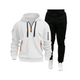 SPORTS HOODIE SET MEN'S MULTI POCKET ZIPPER HOODED SWEATSHIRT SPORTS SUIT SET