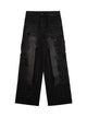 Street Star Rivet Patchwork Washed Jeans