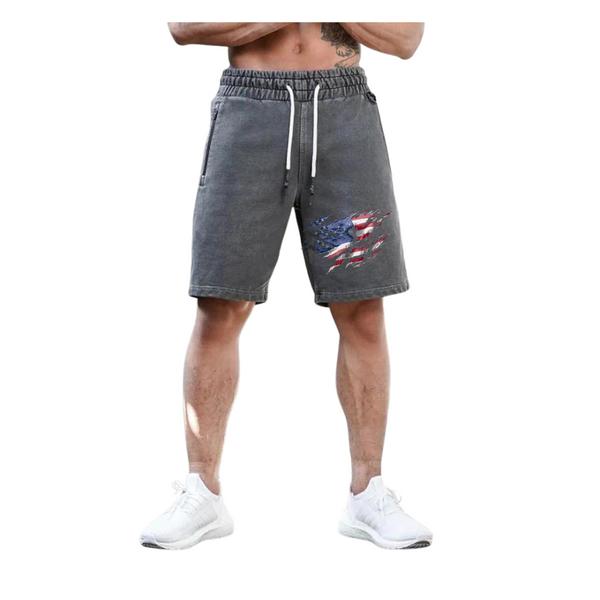 FLY USA FLAG ZIPPER POCKET 11'' INSEAM CARGO SHORTS