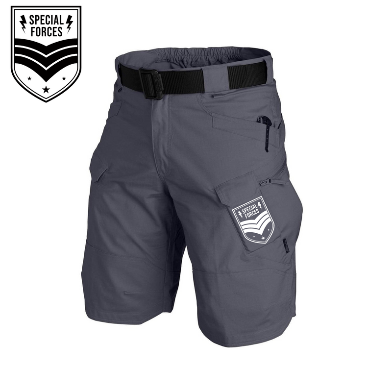 Special FORCES TACTICAL MULTI POCKETS 11'' INSEAM PERFORMANCE CARGO SHORTS WITH BUCKLE BELT