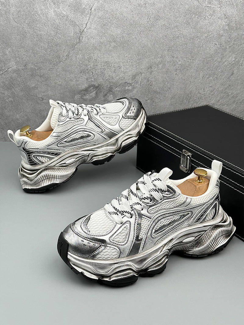 Chunky Sole Breathable Running Sneakers