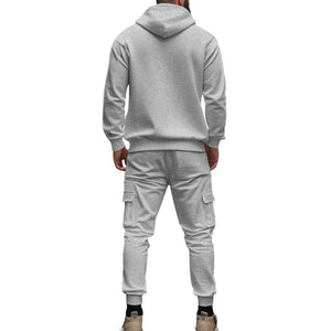 Lockeres Sport-Set aus Kapuzenpullover und Hose für Herren