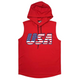 USA SOLID COLOR SLEEVELESS TOP WITH A PULLOVER TANK TOP