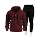 SPORTS HOODIE SET MEN'S MULTI POCKET ZIPPER HOODED SWEATSHIRT SPORTS SUIT SET