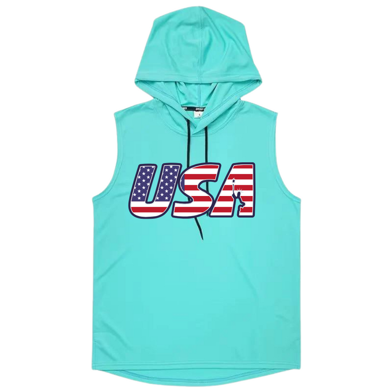 USA SOLID COLOR SLEEVELESS TOP WITH A PULLOVER TANK TOP