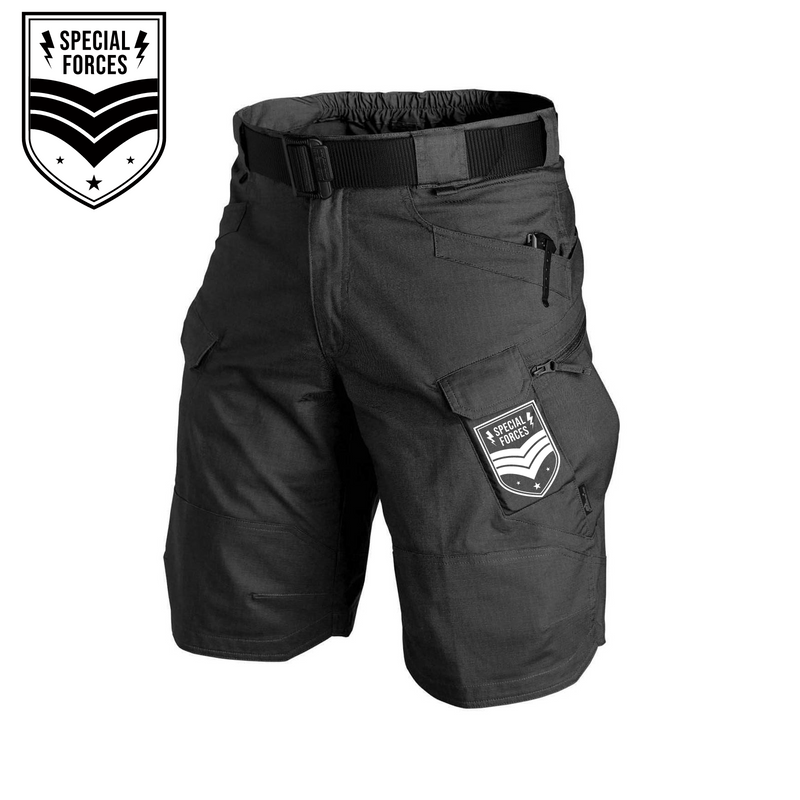 Special FORCES TACTICAL MULTI POCKETS 11'' INSEAM PERFORMANCE CARGO SHORTS WITH BUCKLE BELT