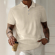 Men's Textured Striped Short-Sleeved POLO Shirt MTA0740D5X