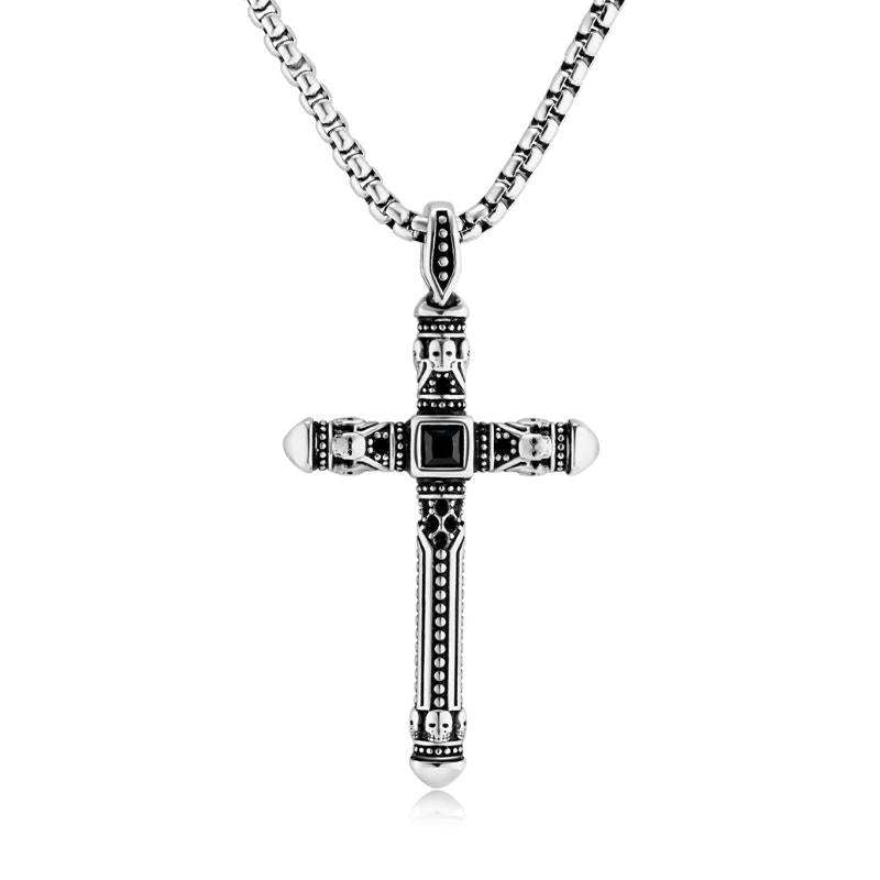 Retro Casual Personality Cross Necklace