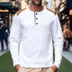 Herren Colorblock Small Checkered Sports Casual Langarm-T-Shirt