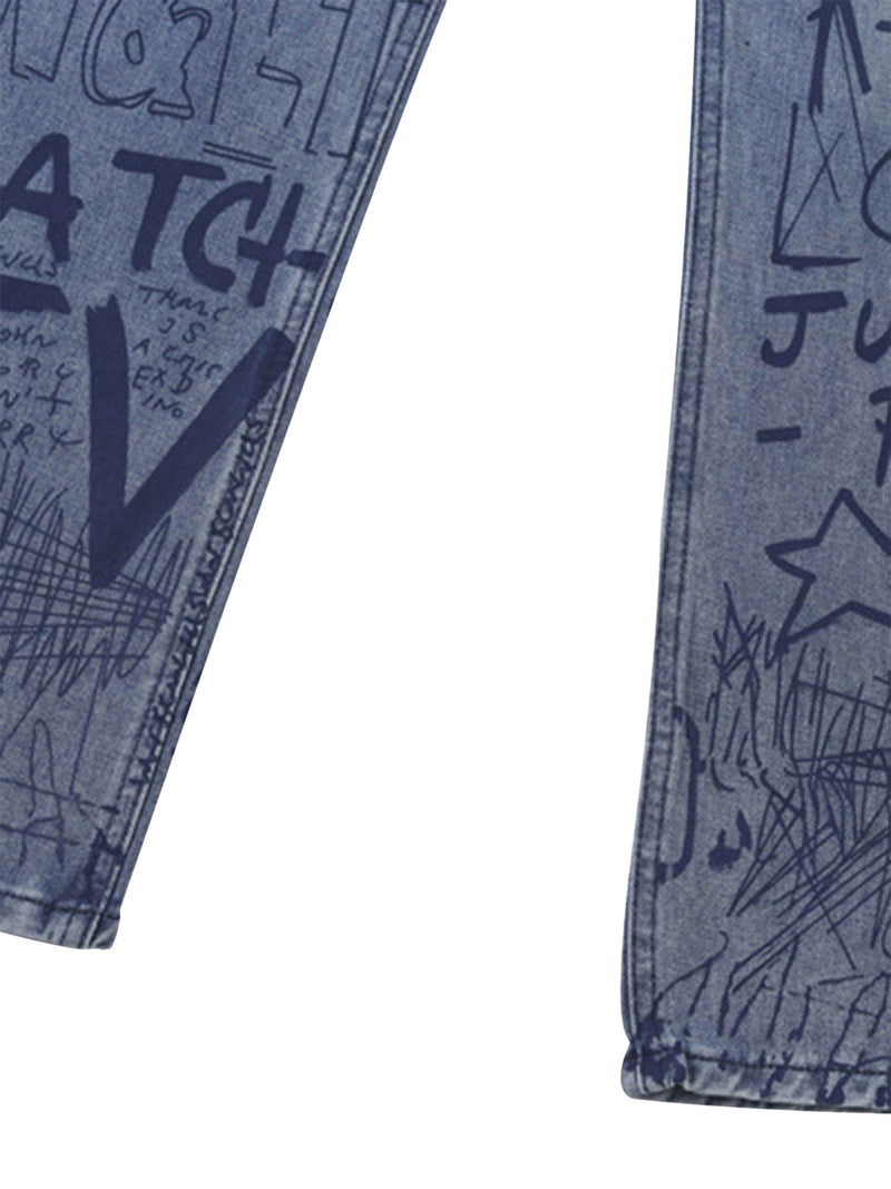 Hip-hop Graffiti Alphabet Jeans