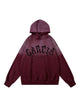 Patch Lettering Embroidered Gradient Color Hoodie