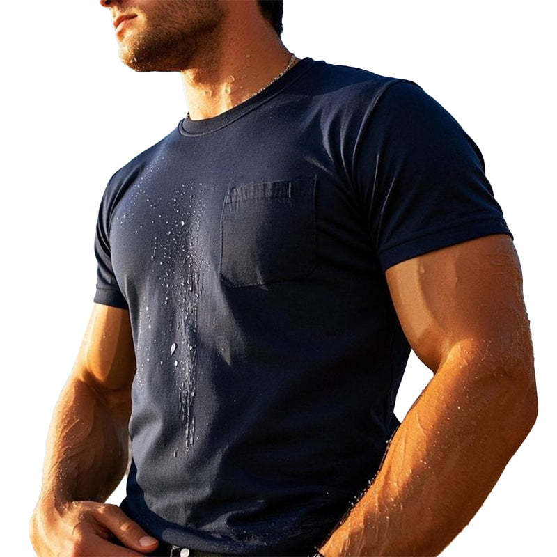 Men's Outdoor Breathable Round Neck Short-Sleeved T-Shirt