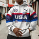 Men's Paris 2024 Team USA Print Oversized Hoodie