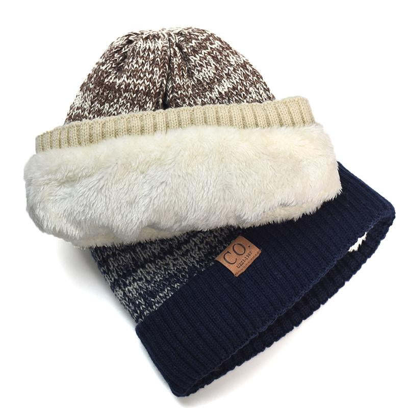 Men's Double Layer Wool Thick Warm Hat