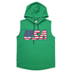 USA SOLID COLOR SLEEVELESS TOP WITH A PULLOVER TANK TOP