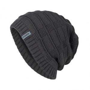 Men's Vintage Plush Lined Warm Knitted Hat