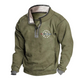 76 Casual stand collar fleece sweatshirt