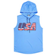 USA SOLID COLOR SLEEVELESS TOP WITH A PULLOVER TANK TOP